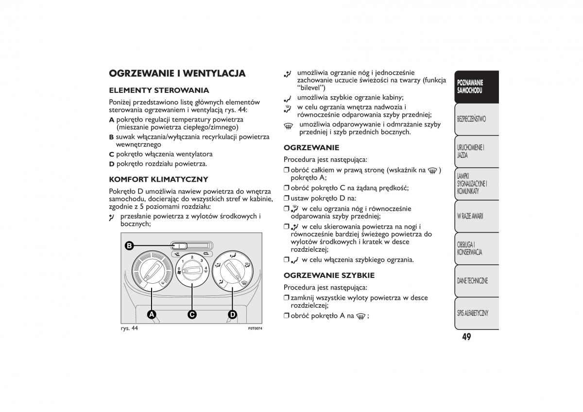 Fiat Fiorino IV 4 instrukcja obslugi / page 52