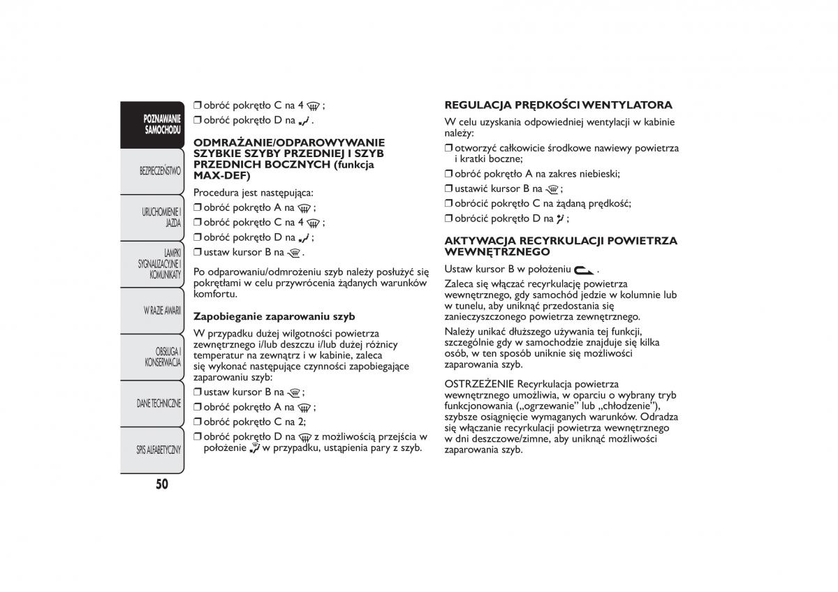 Fiat Fiorino IV 4 instrukcja obslugi / page 53