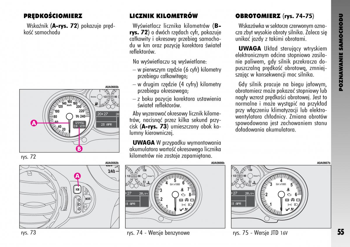 Alfa Romeo GT instrukcja obslugi / page 56