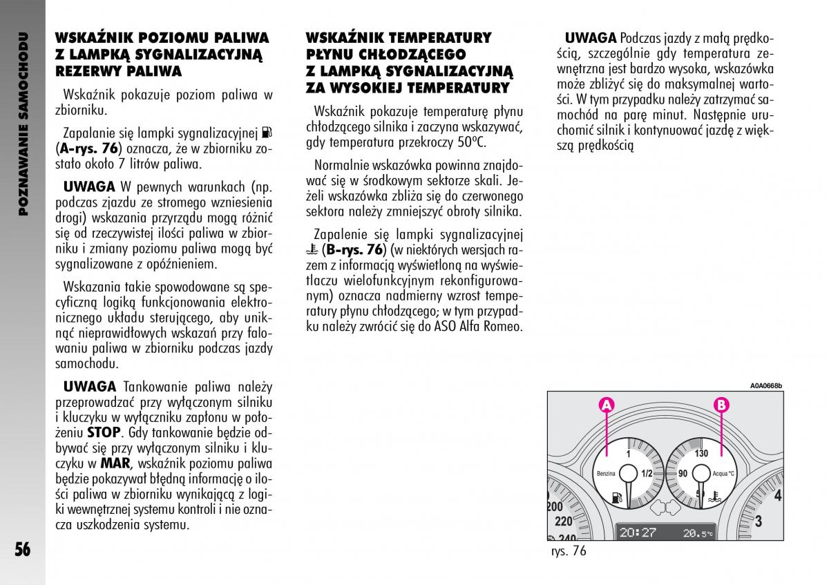 Alfa Romeo GT instrukcja obslugi / page 57