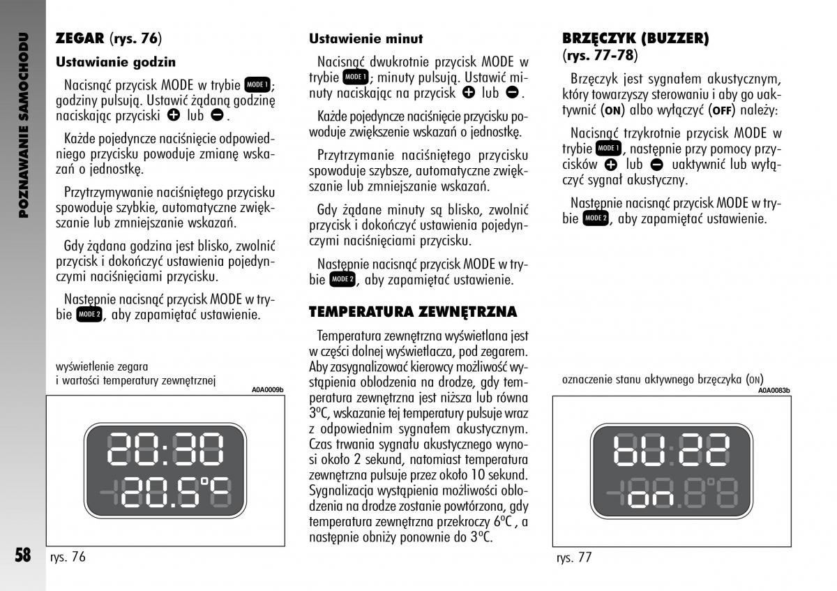 Alfa Romeo GT instrukcja obslugi / page 59