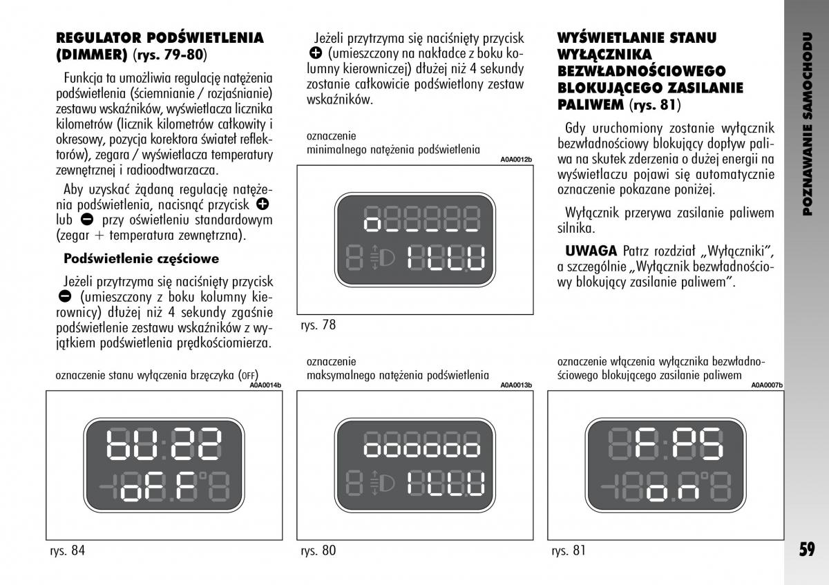 Alfa Romeo GT instrukcja obslugi / page 60