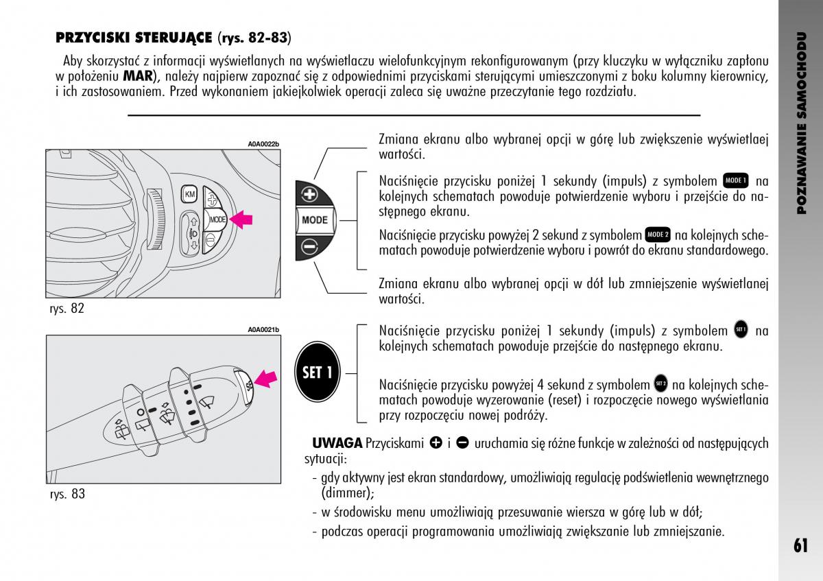 Alfa Romeo GT instrukcja obslugi / page 62