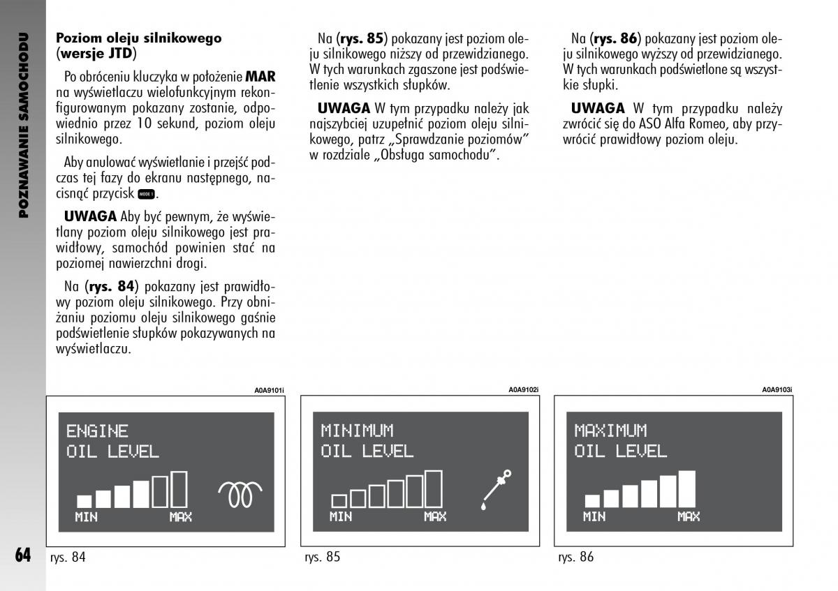 Alfa Romeo GT instrukcja obslugi / page 65