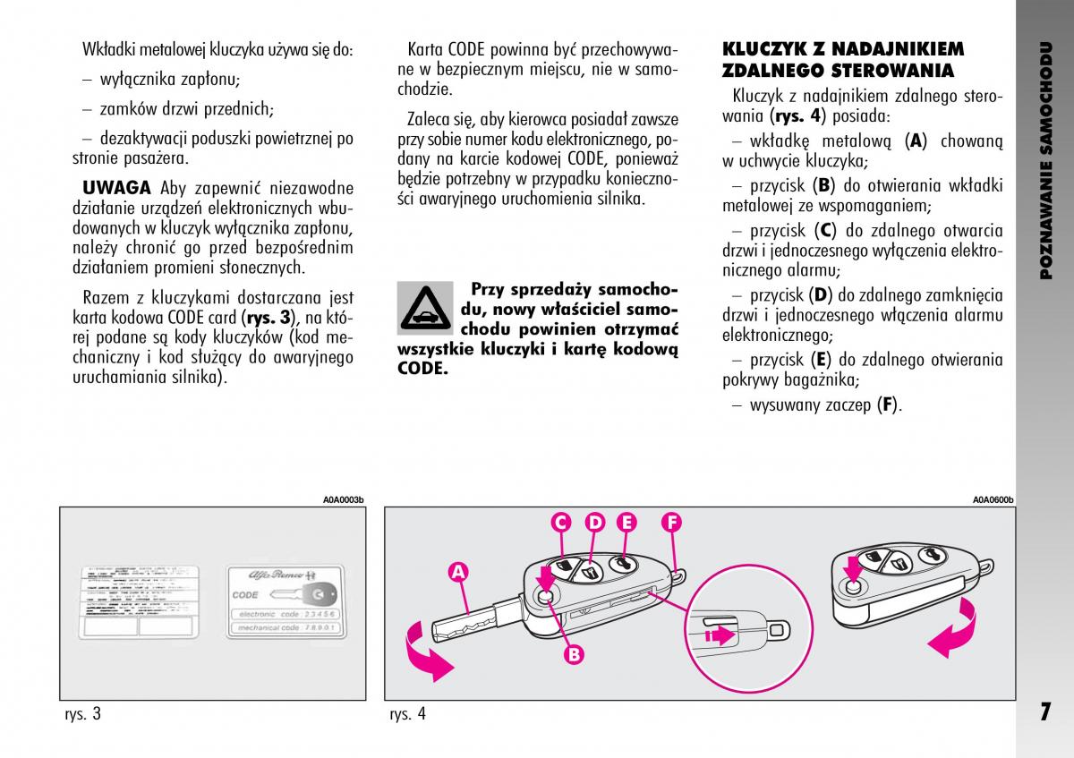 manual  Alfa Romeo GT instrukcja / page 8