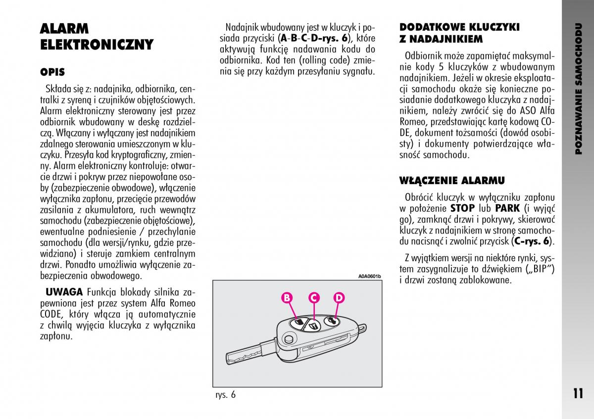 manual  Alfa Romeo GT instrukcja / page 12