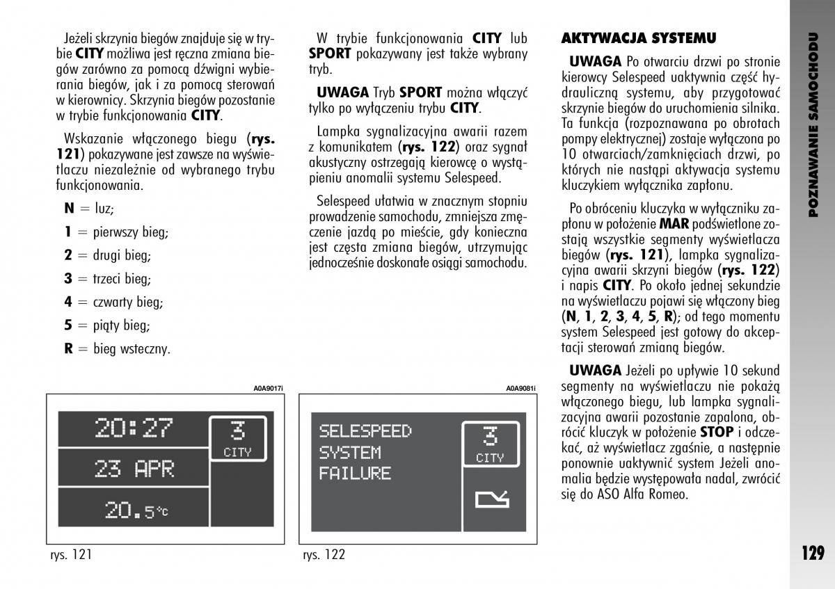Alfa Romeo GT instrukcja obslugi / page 130