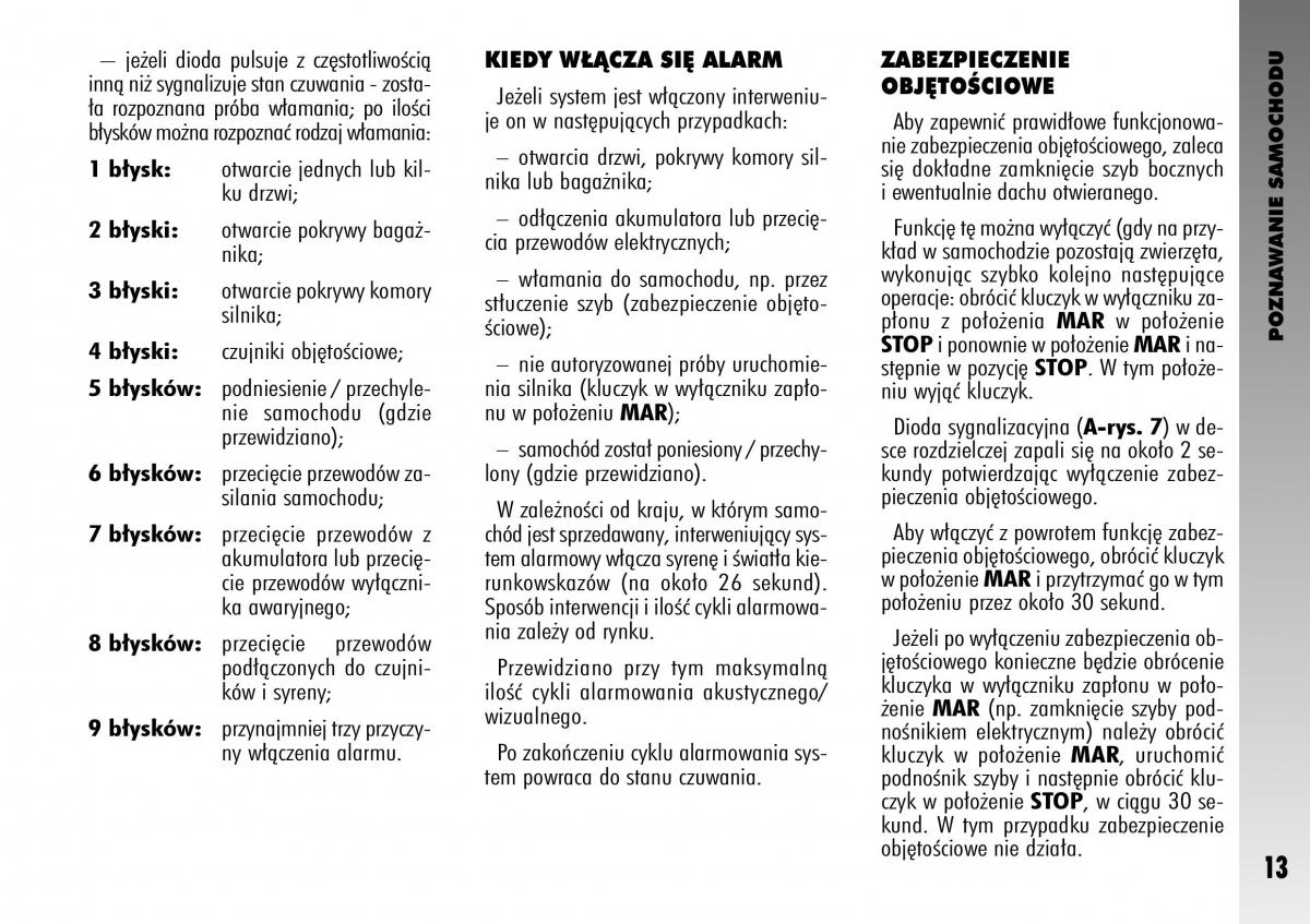 manual  Alfa Romeo GT instrukcja / page 14