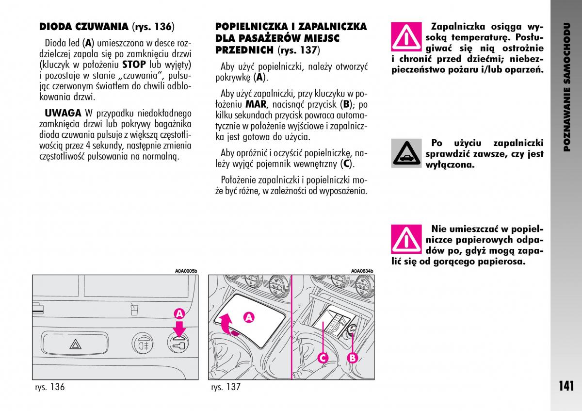 Alfa Romeo GT instrukcja obslugi / page 142