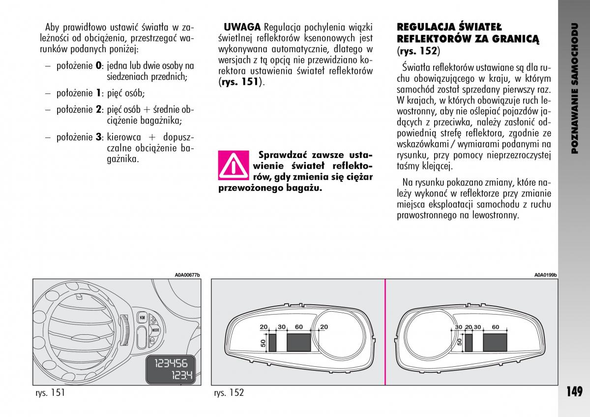 Alfa Romeo GT instrukcja obslugi / page 150