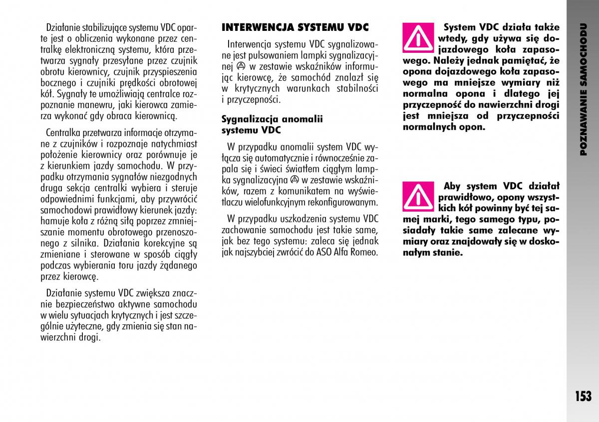 Alfa Romeo GT instrukcja obslugi / page 154
