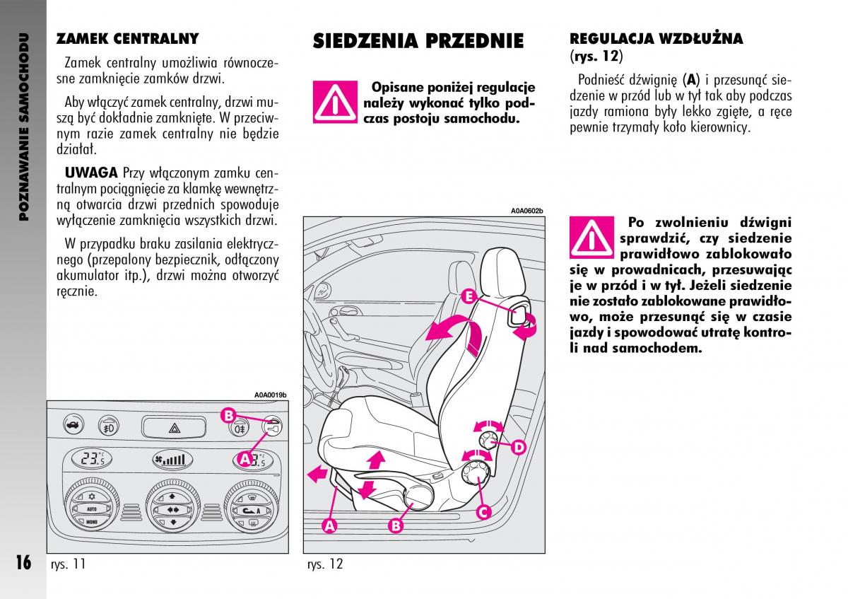 Alfa Romeo GT instrukcja obslugi / page 17