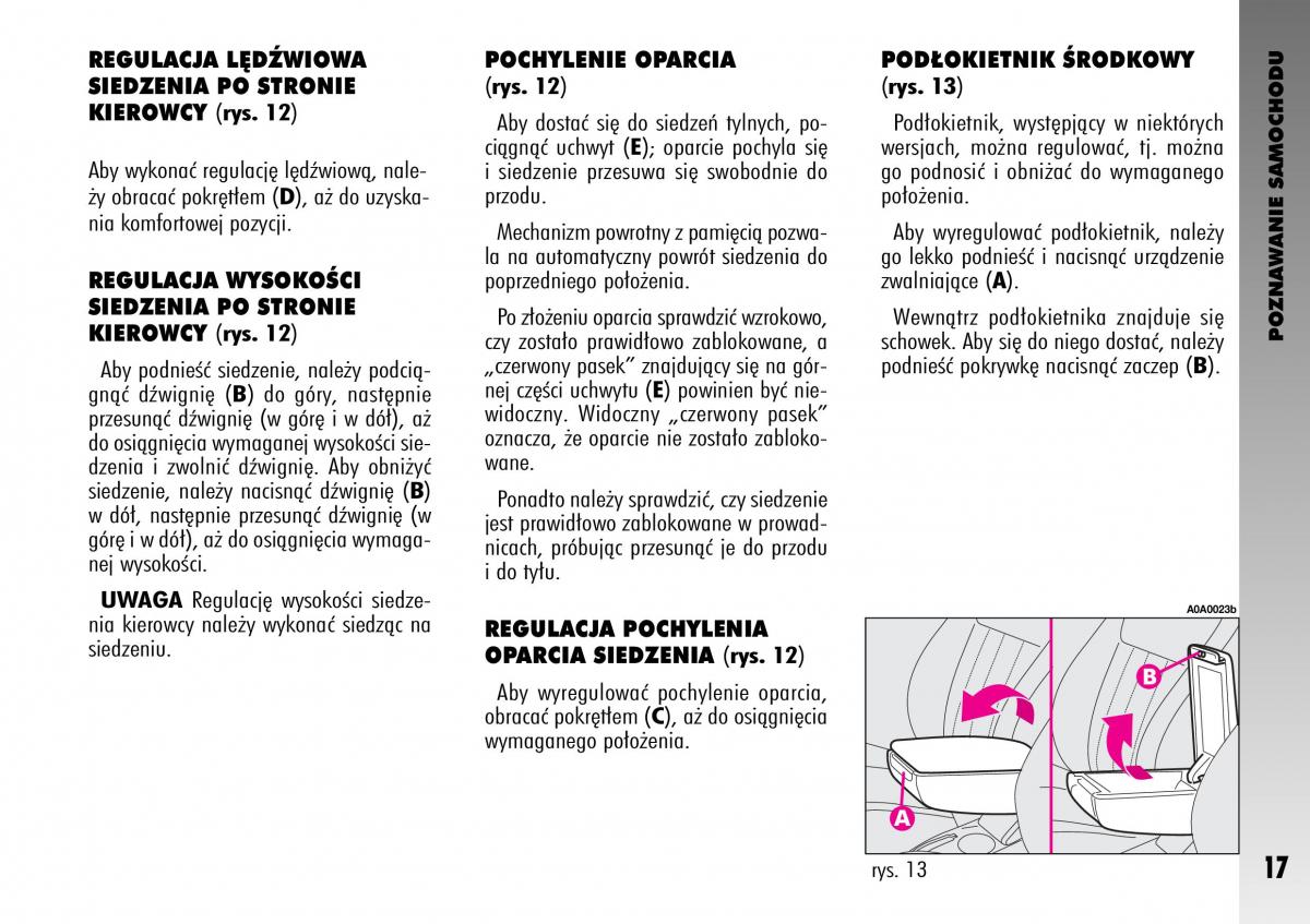 Alfa Romeo GT instrukcja obslugi / page 18