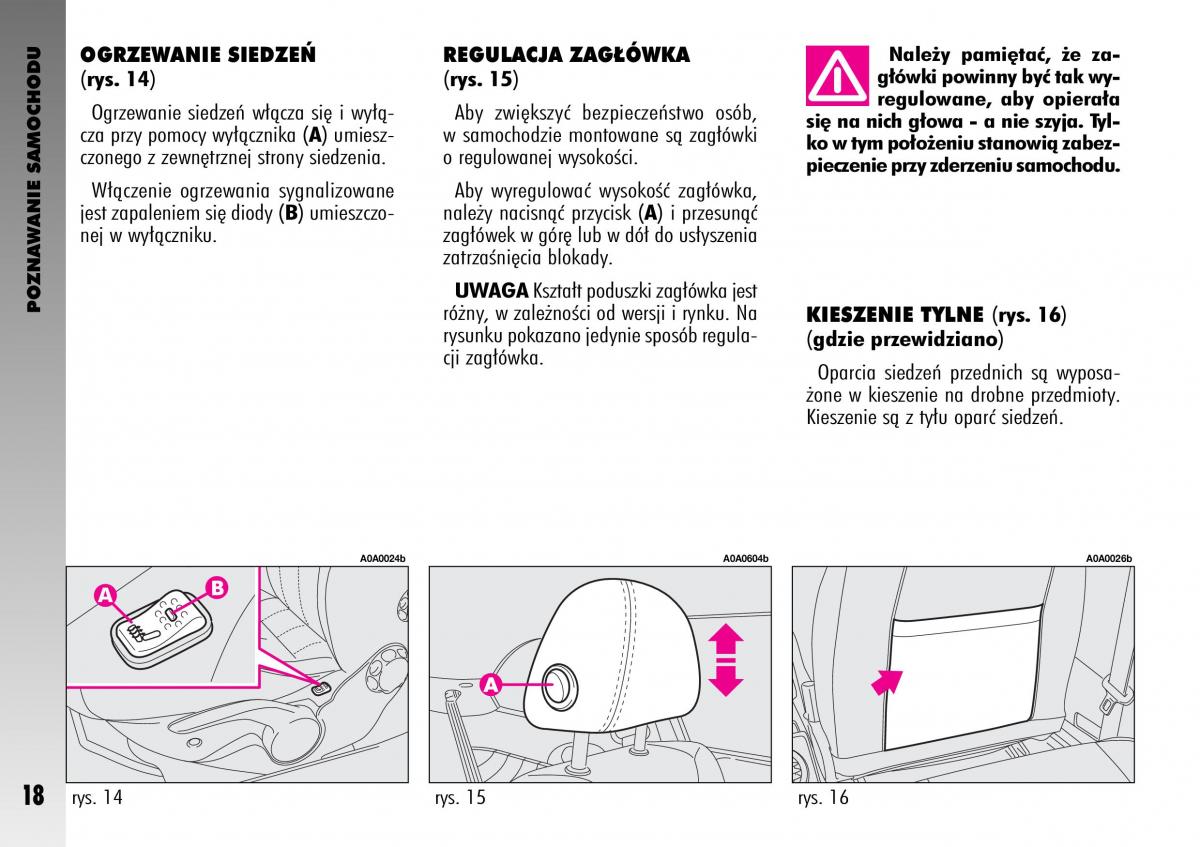 Alfa Romeo GT instrukcja obslugi / page 19