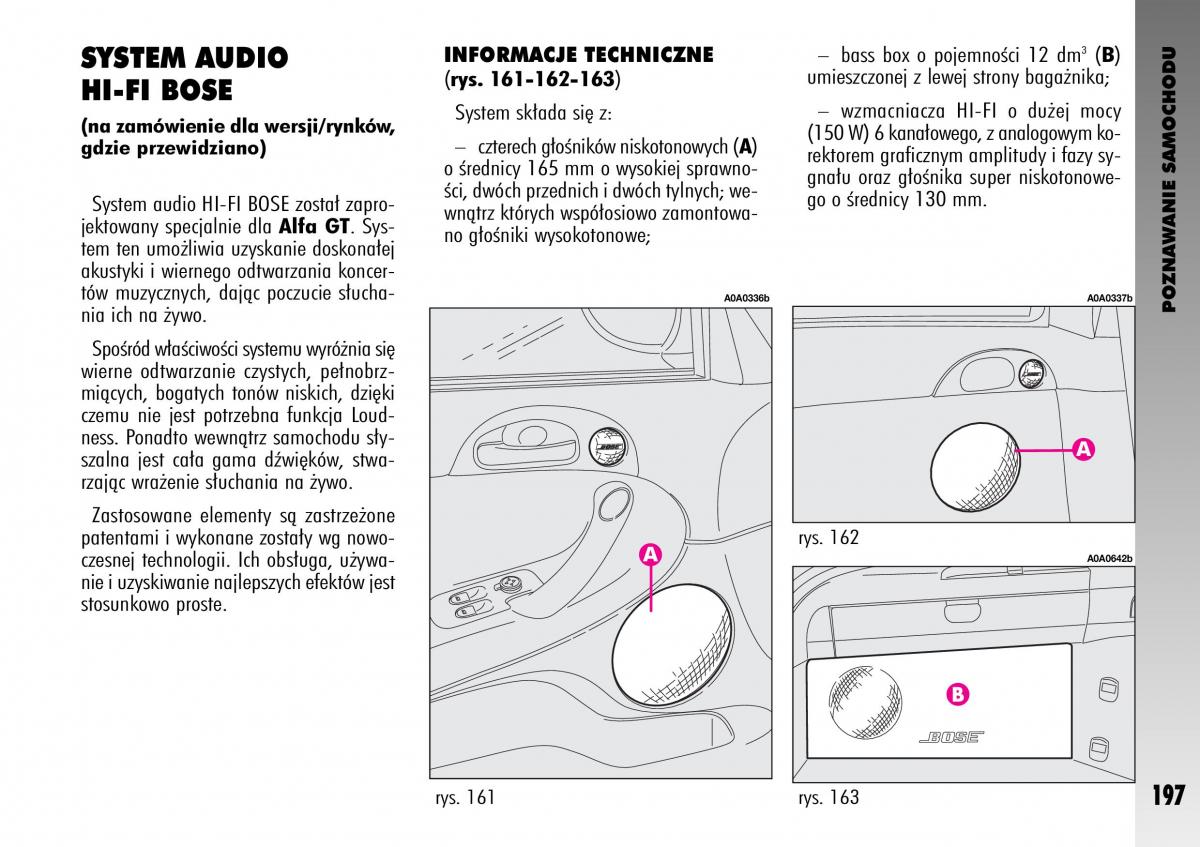Alfa Romeo GT instrukcja obslugi / page 198