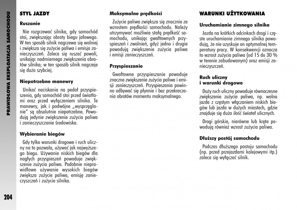 Alfa Romeo GT instrukcja obslugi / page 205