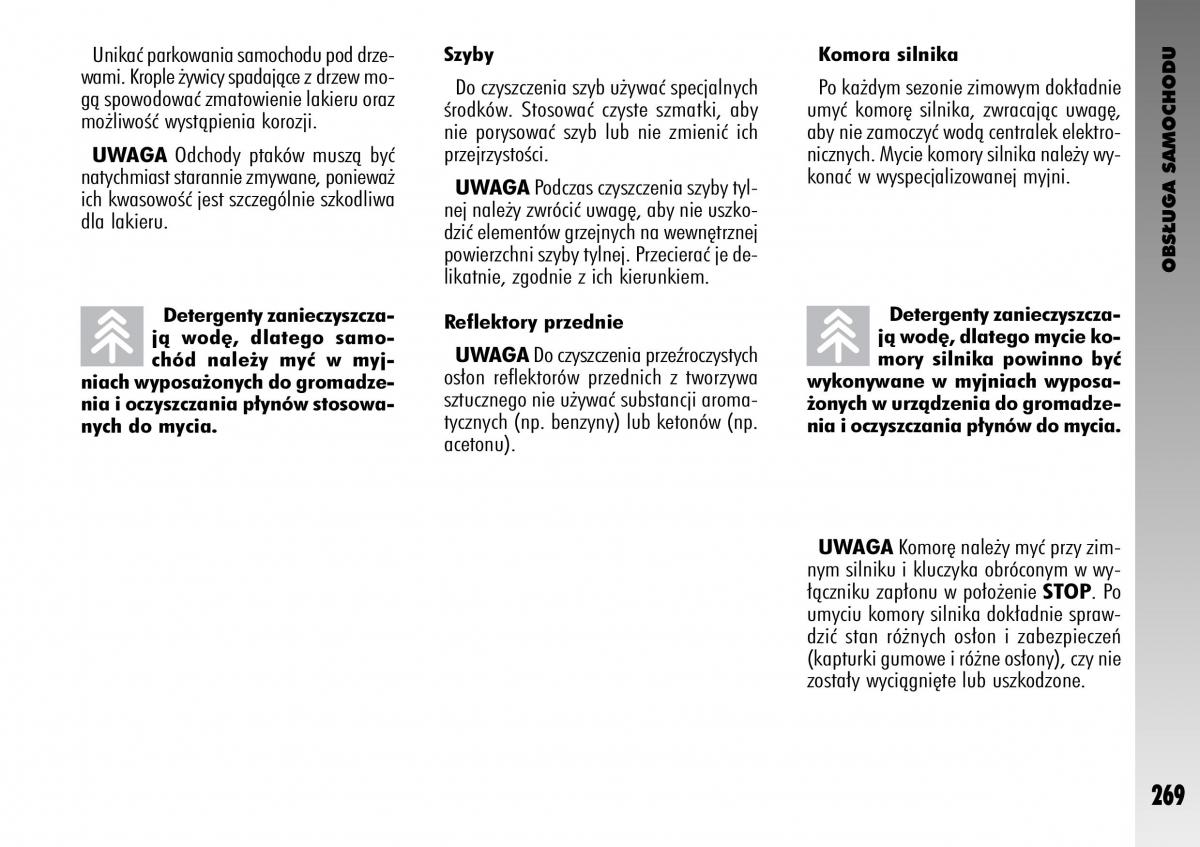 Alfa Romeo GT instrukcja obslugi / page 270