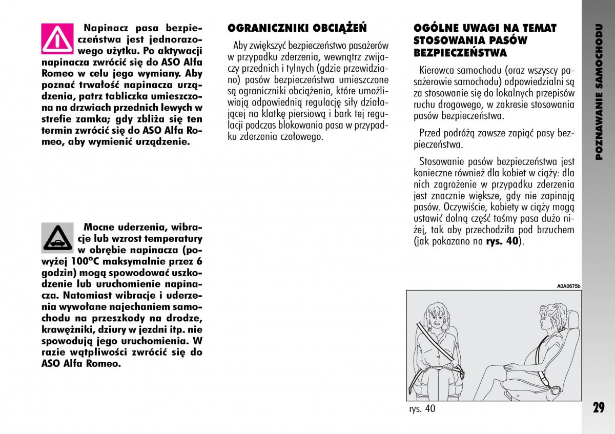 Alfa Romeo GT instrukcja obslugi / page 30