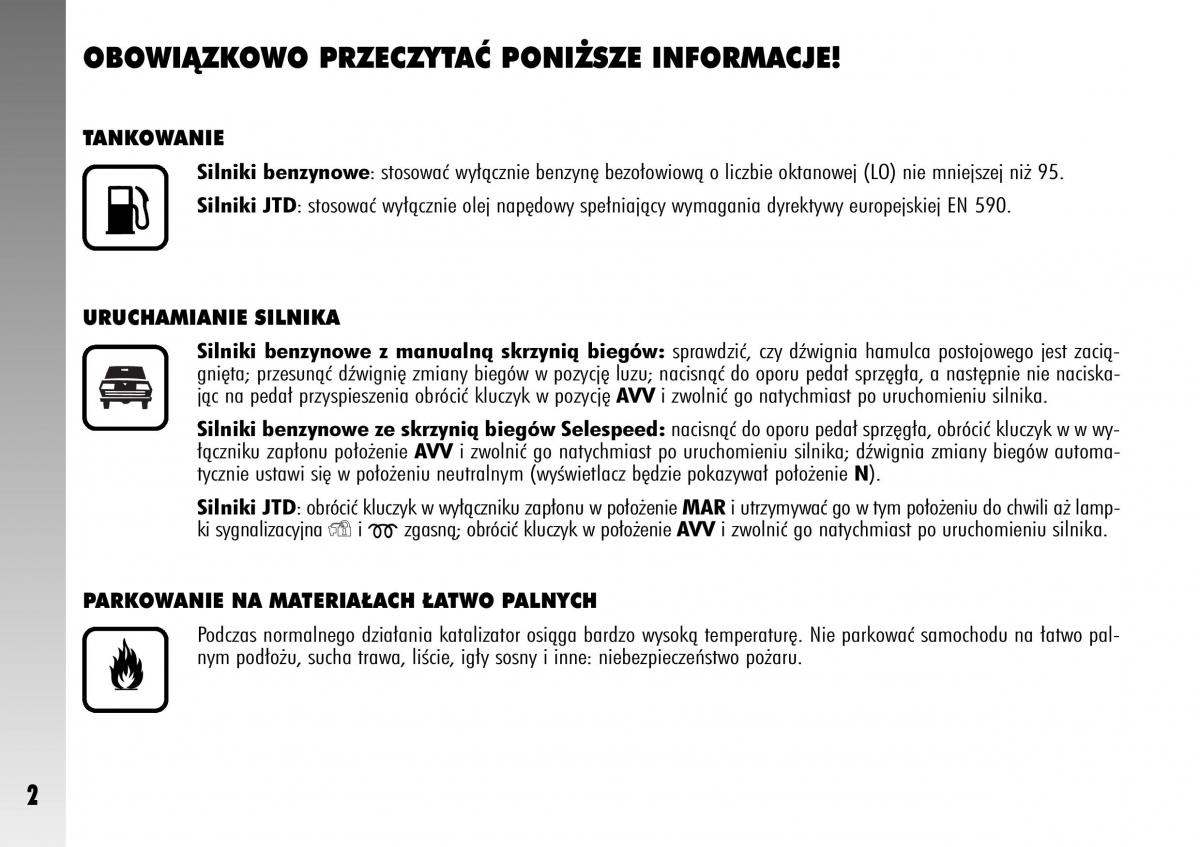 Alfa Romeo GT instrukcja obslugi / page 3