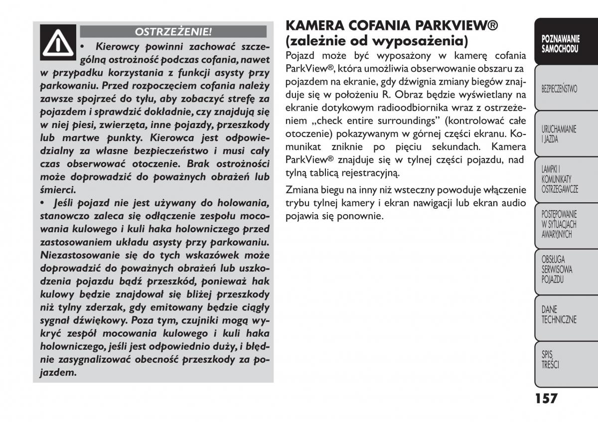 Fiat Freemont instrukcja obslugi / page 163