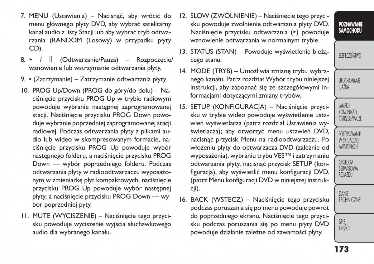 Fiat Freemont instrukcja obslugi / page 179