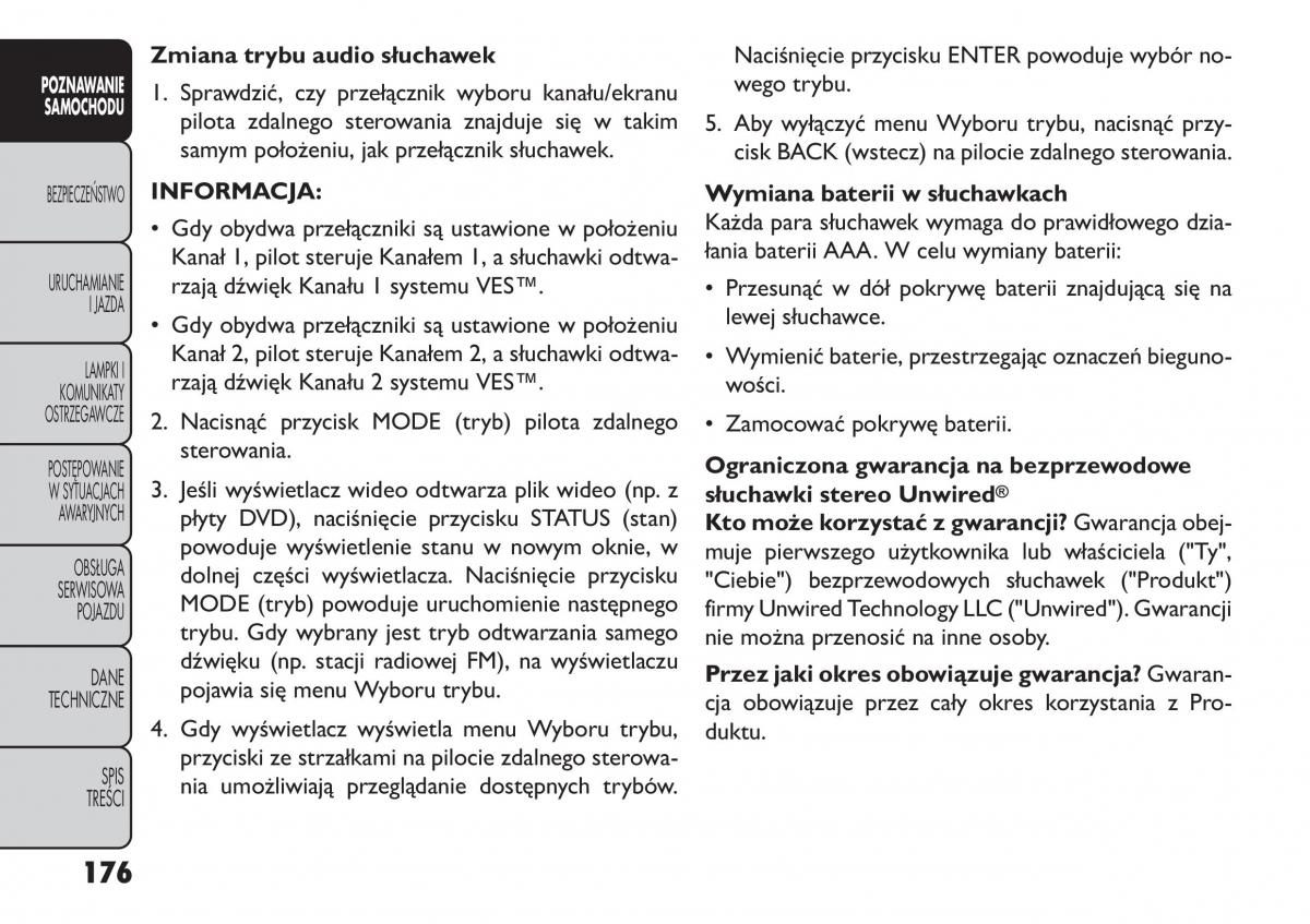 Fiat Freemont instrukcja obslugi / page 182