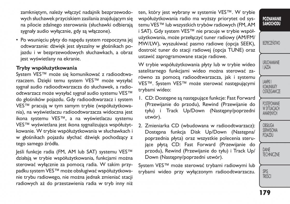 Fiat Freemont instrukcja obslugi / page 185