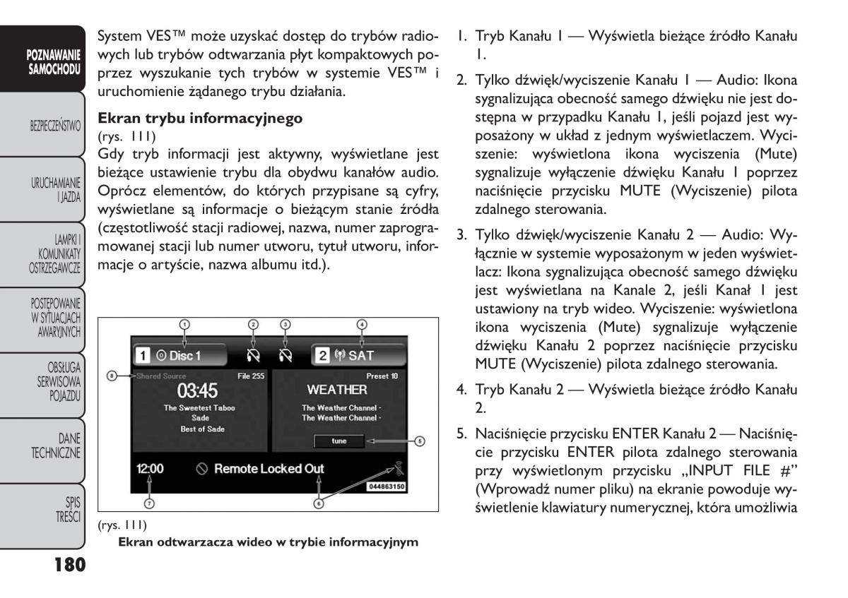 Fiat Freemont instrukcja obslugi / page 186