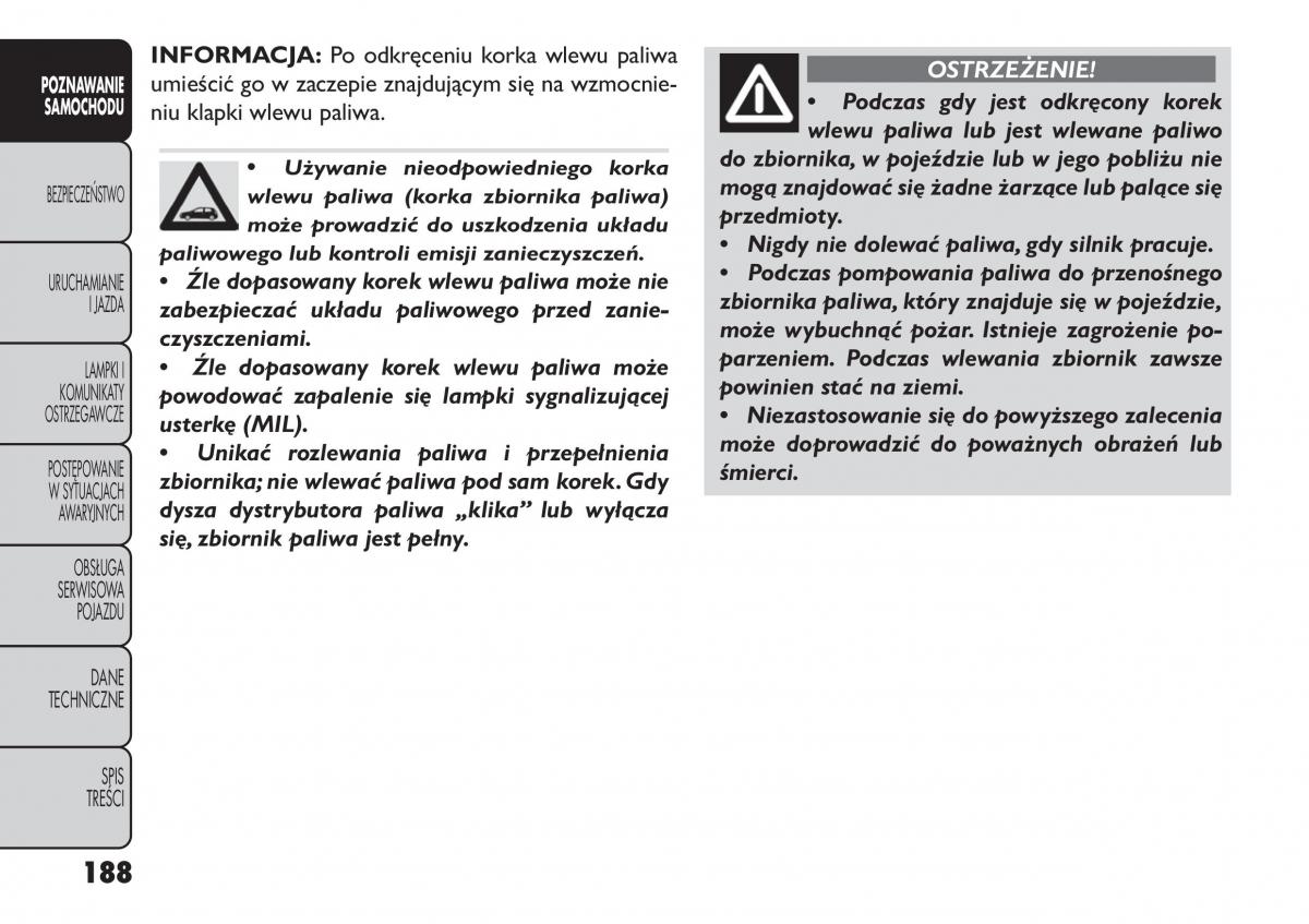 Fiat Freemont instrukcja obslugi / page 194