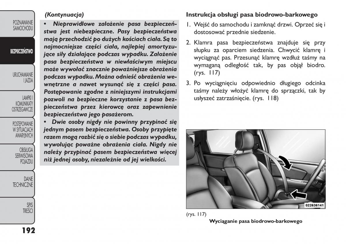 Fiat Freemont instrukcja obslugi / page 198