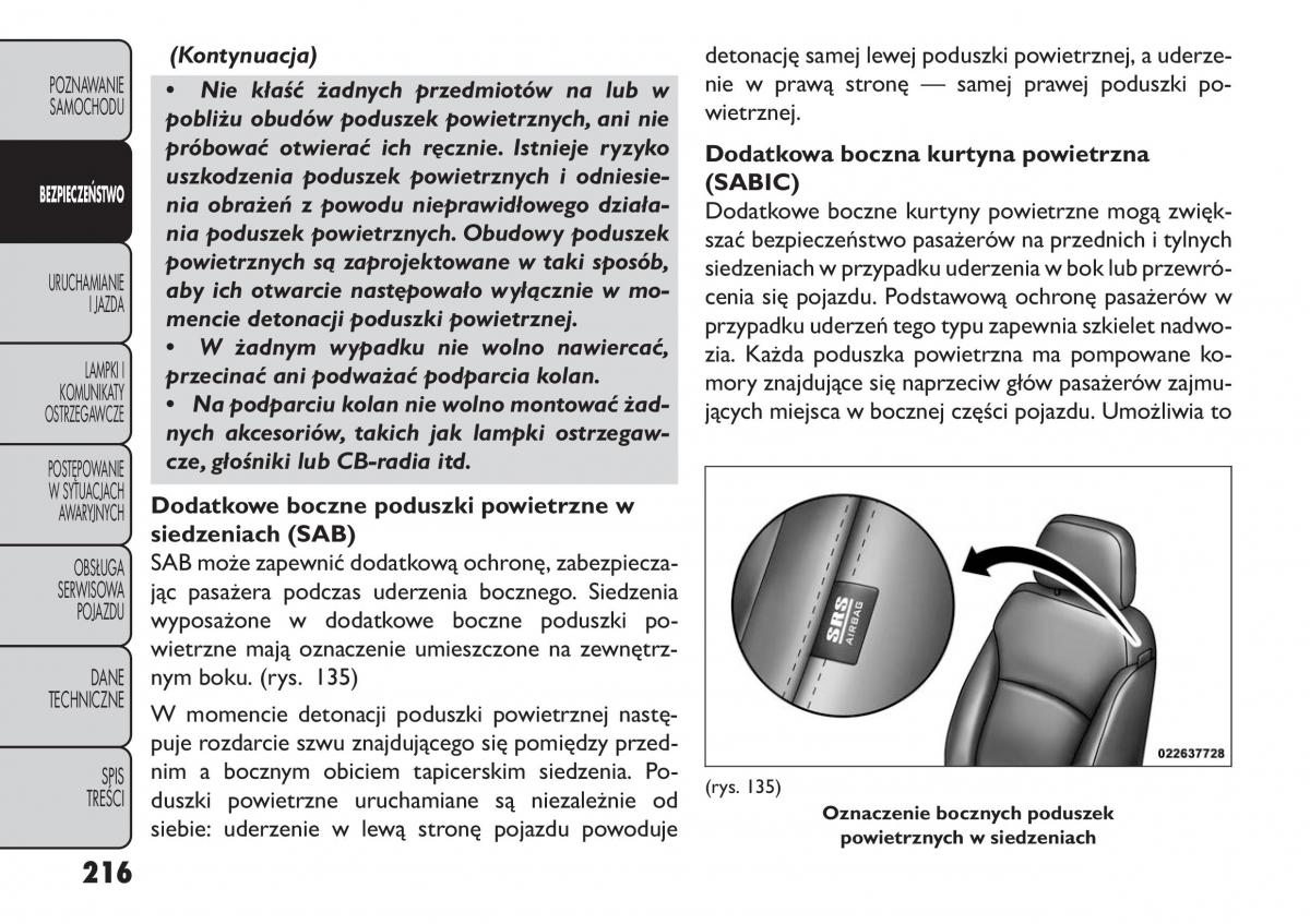 Fiat Freemont instrukcja obslugi / page 222