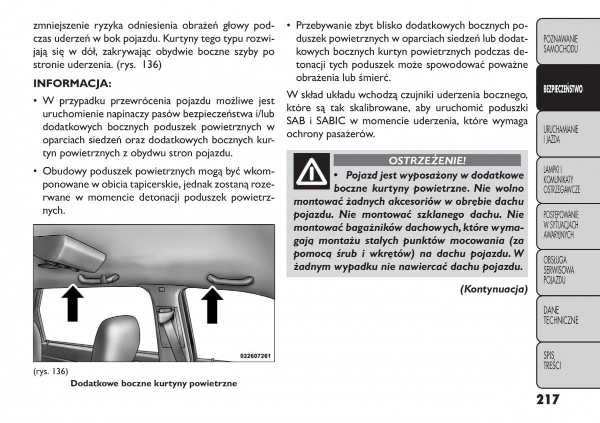 Fiat Freemont instrukcja obslugi / page 223