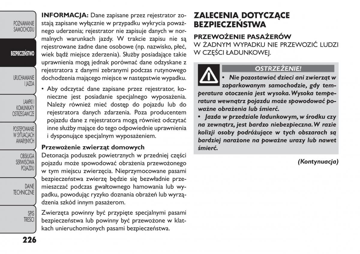 Fiat Freemont instrukcja obslugi / page 232