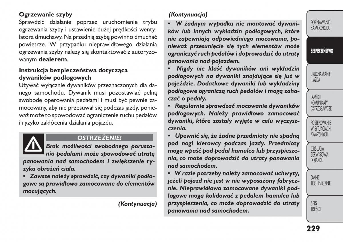 Fiat Freemont instrukcja obslugi / page 235