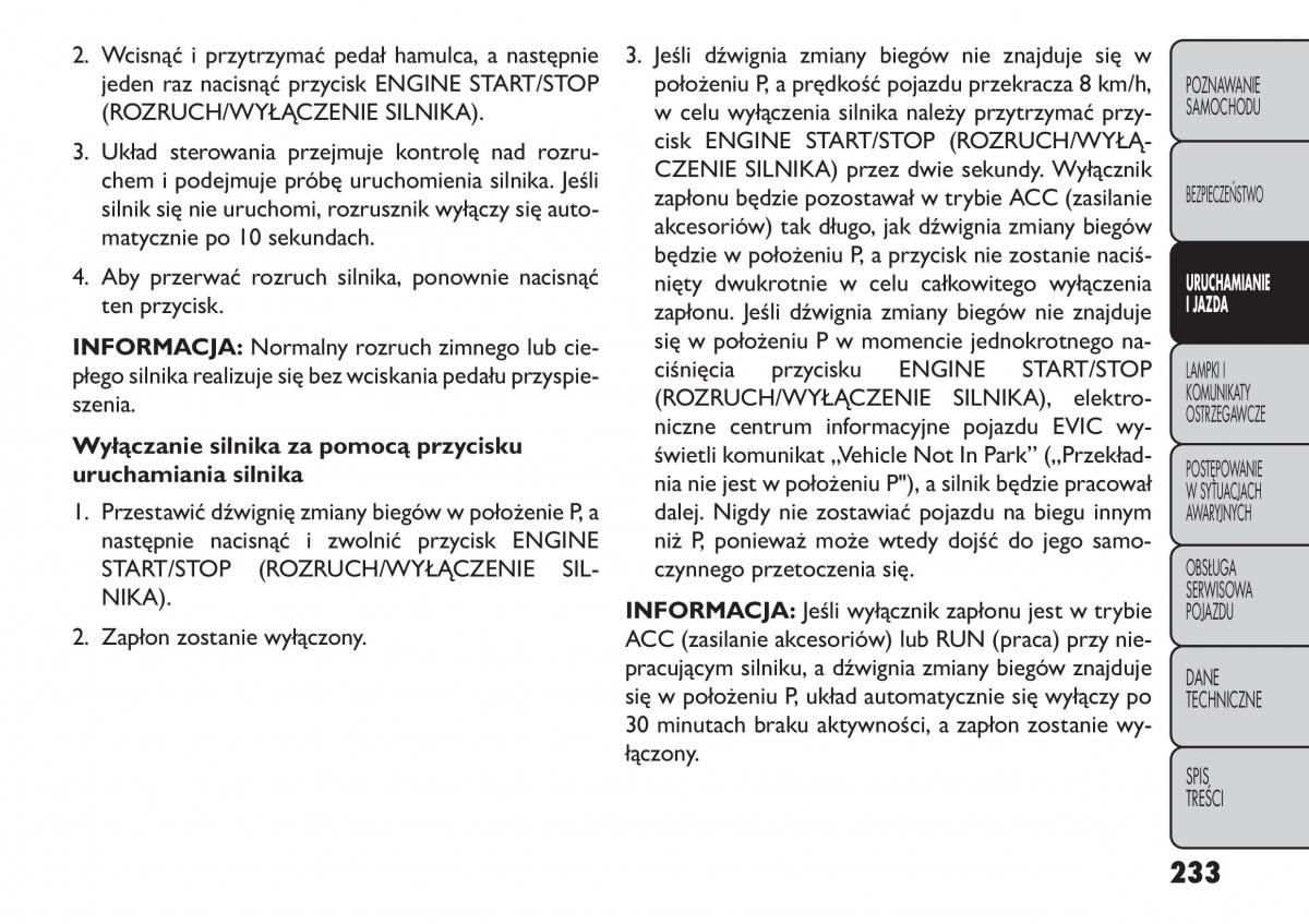 Fiat Freemont instrukcja obslugi / page 239