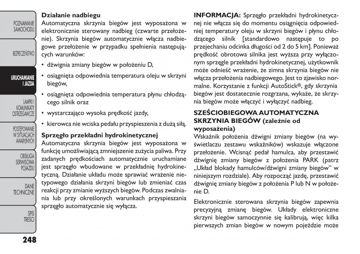 Fiat Freemont instrukcja obslugi / page 254