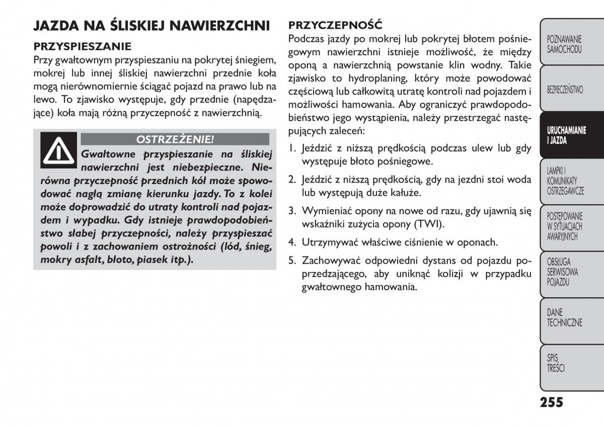 Fiat Freemont instrukcja obslugi / page 261