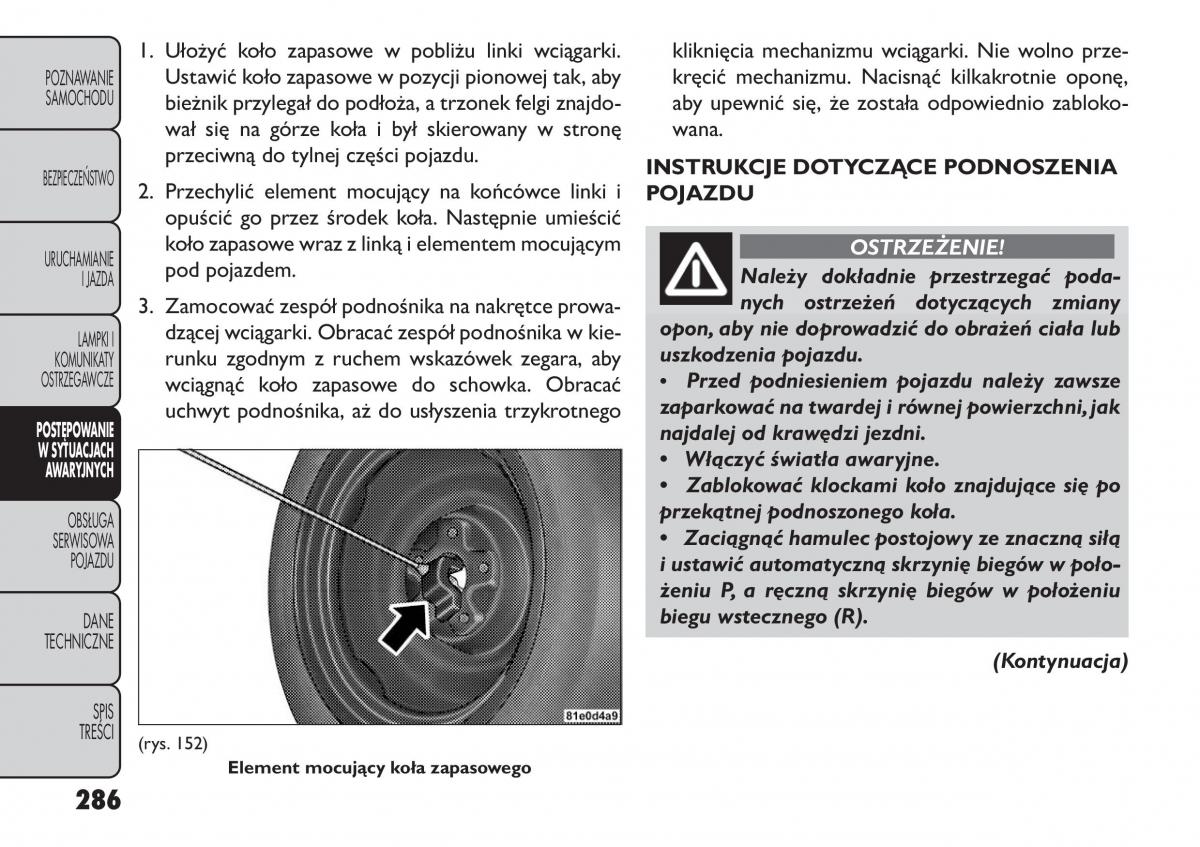 Fiat Freemont instrukcja obslugi / page 292