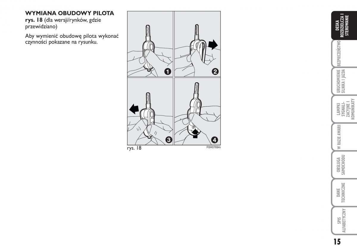 Fiat Idea instrukcja obslugi / page 16