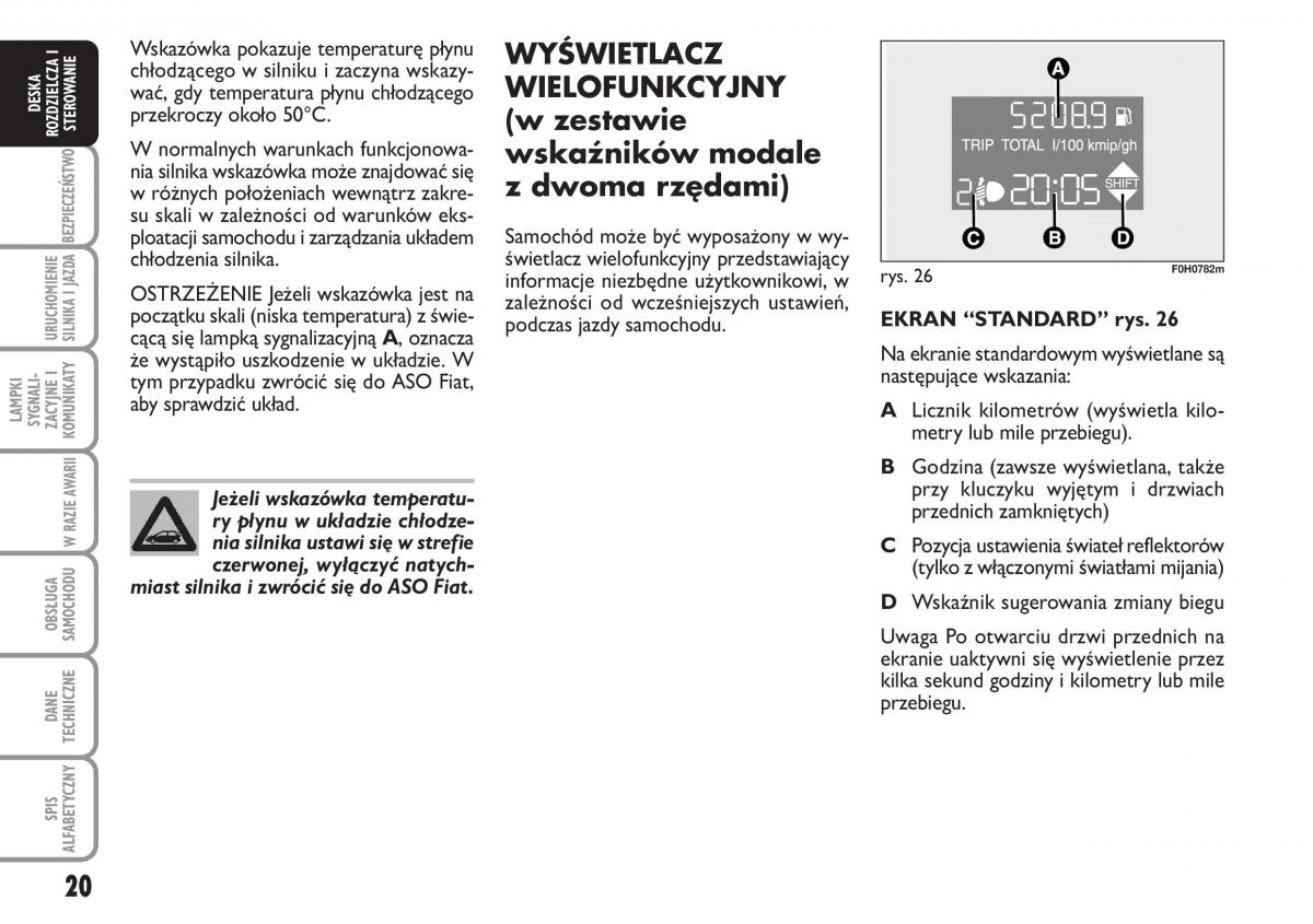 Fiat Idea instrukcja obslugi / page 21