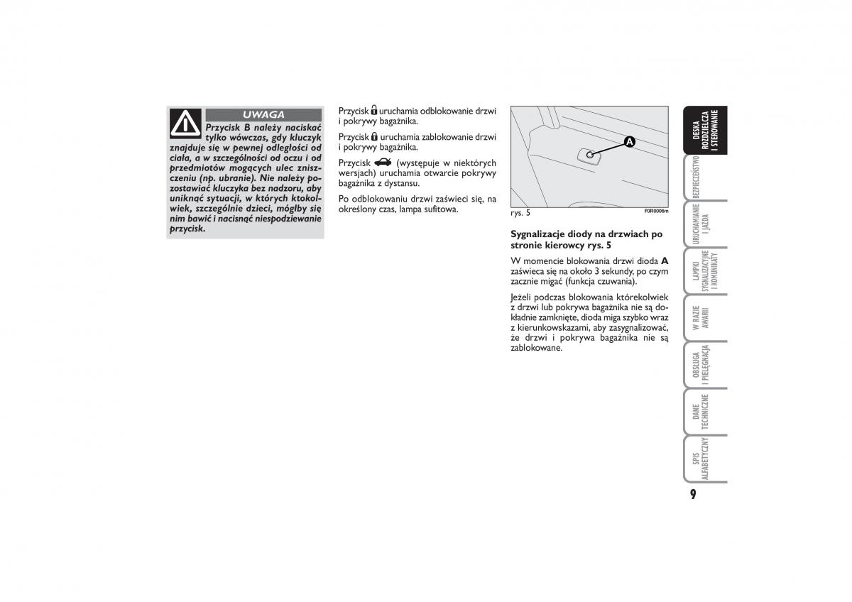 Fiat Linea instrukcja obslugi / page 10