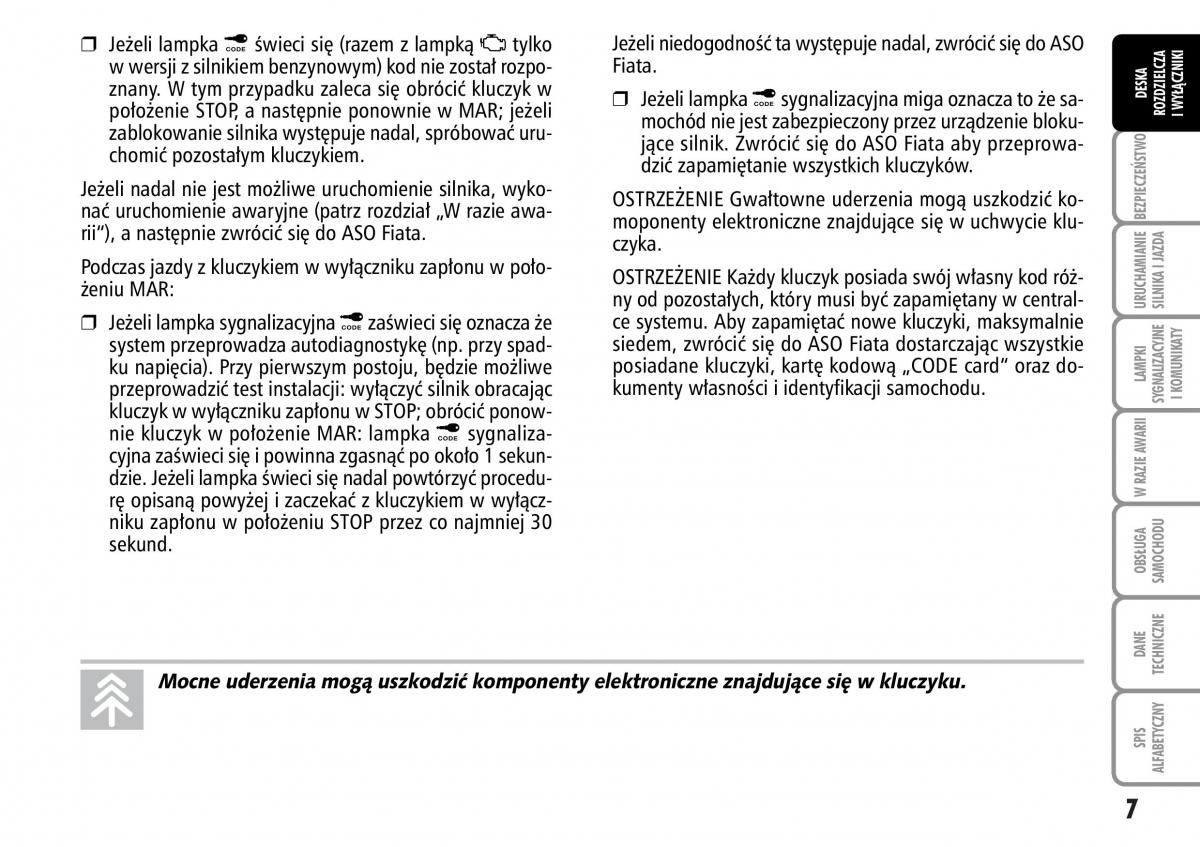 manual  Fiat Multipla II 2 instrukcja / page 8