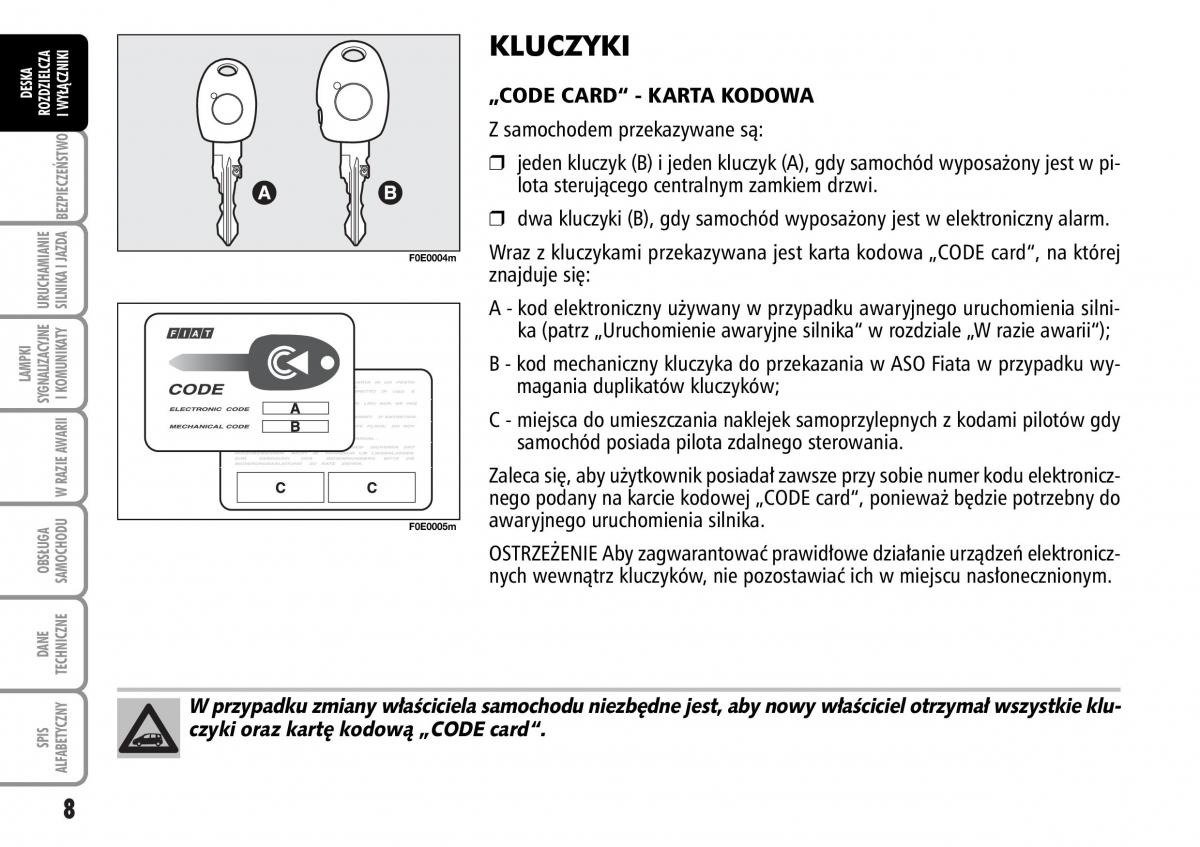 manual  Fiat Multipla II 2 instrukcja / page 9