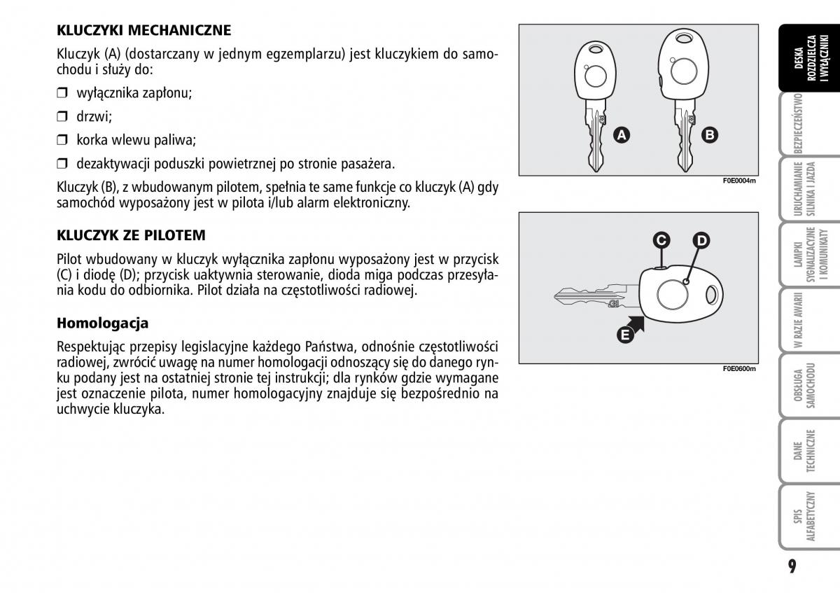 manual  Fiat Multipla II 2 instrukcja / page 10