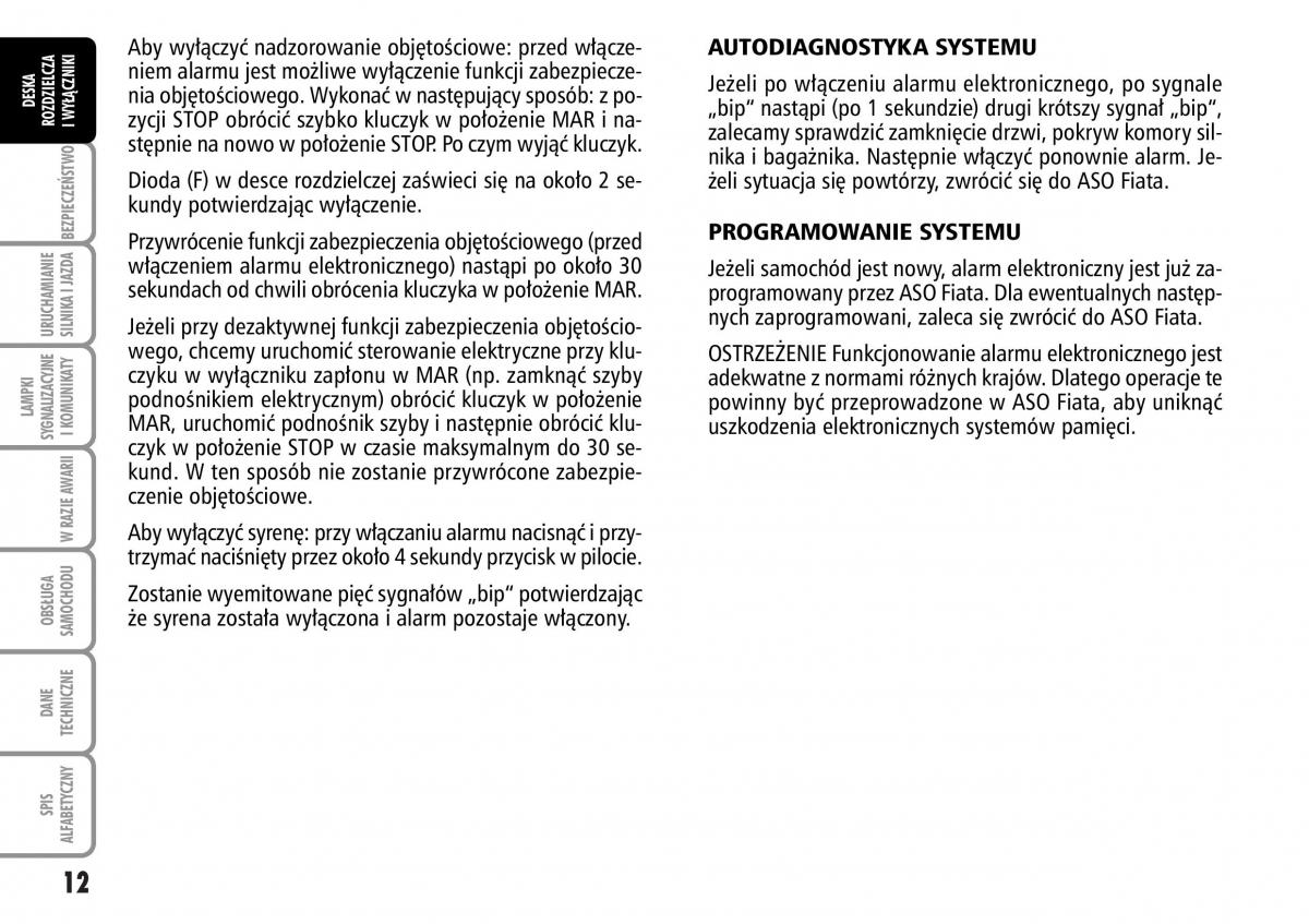 manual  Fiat Multipla II 2 instrukcja / page 13