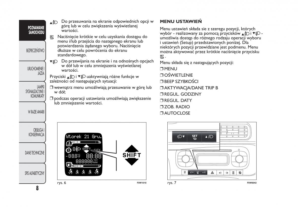 Fiat Panda III 3 instrukcja obslugi / page 12