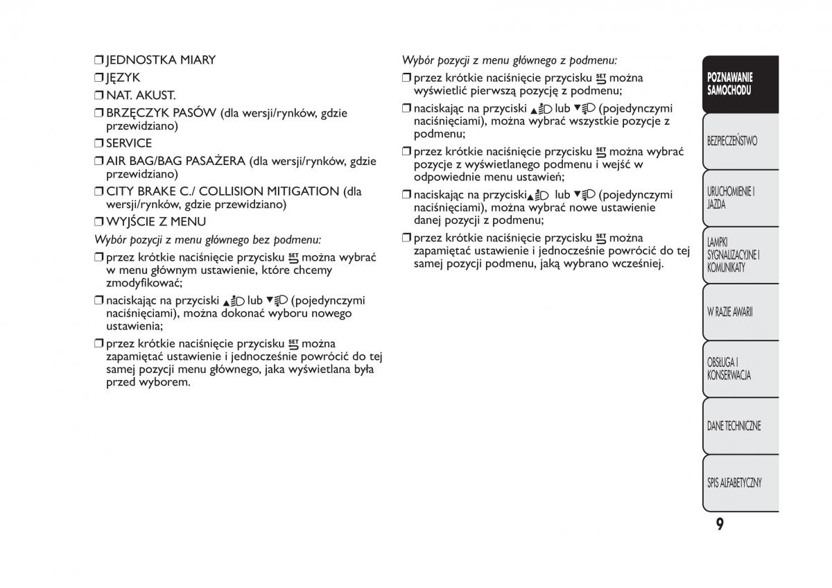 manual  Fiat Panda III 3 instrukcja / page 13