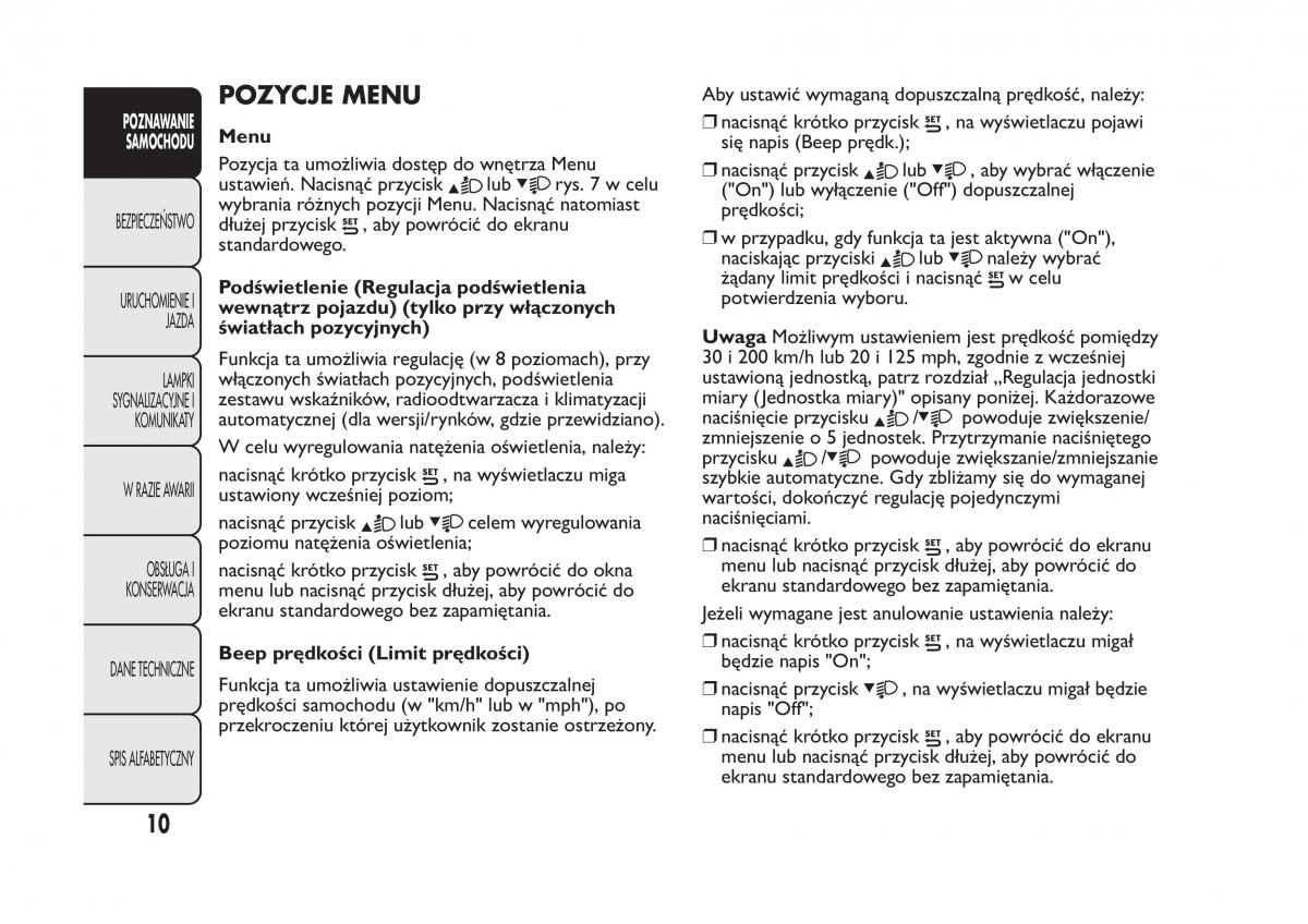 manual  Fiat Panda III 3 instrukcja / page 14