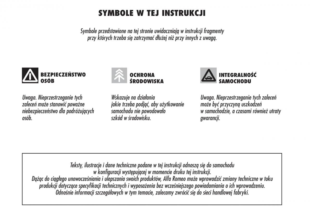 manual  Alfa Romeo Brera Spider instrukcja / page 7