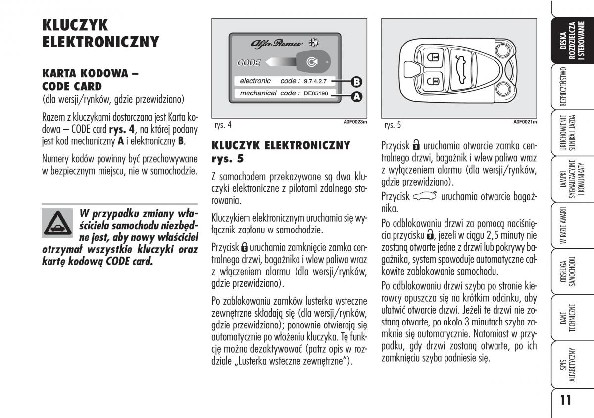 manual  Alfa Romeo Brera Spider instrukcja / page 13